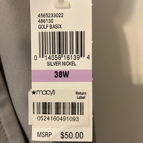 IZOD GOLF SHORTS, NWT Size 38 waist - Picture 2 of 4